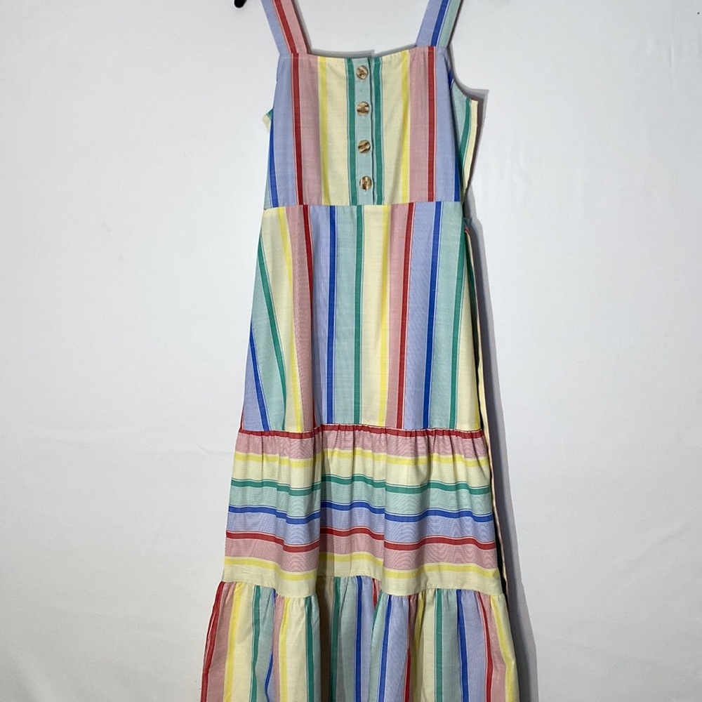 Liv & Lucy  Girl Rainbow Color Elastic Back Dress Size 14/16